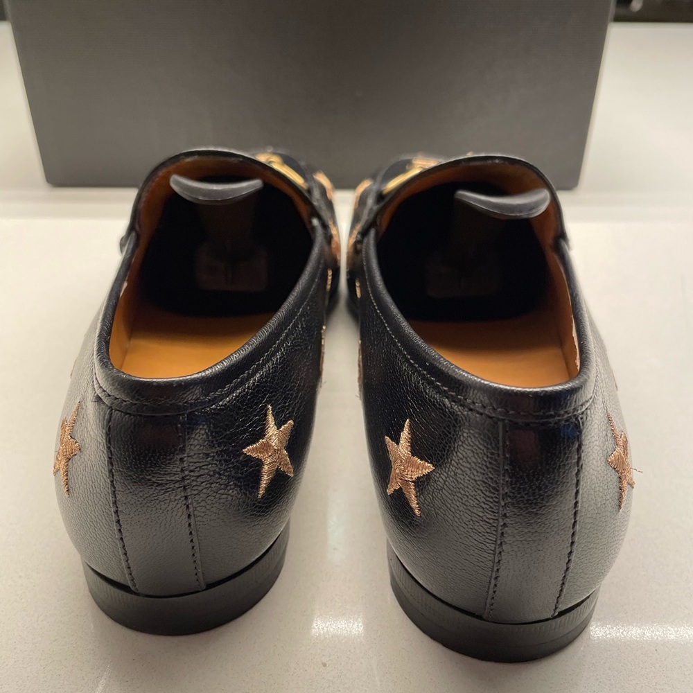 Gucci Black Flats with Gold Accents - Picture 4 of 7